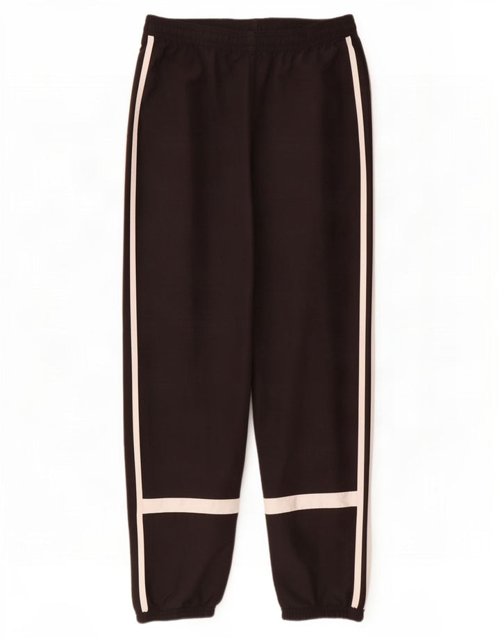 Pantaloni da tuta con grafica Adidas da uomo, pantaloni da jogging, grandi, in poliestere nero