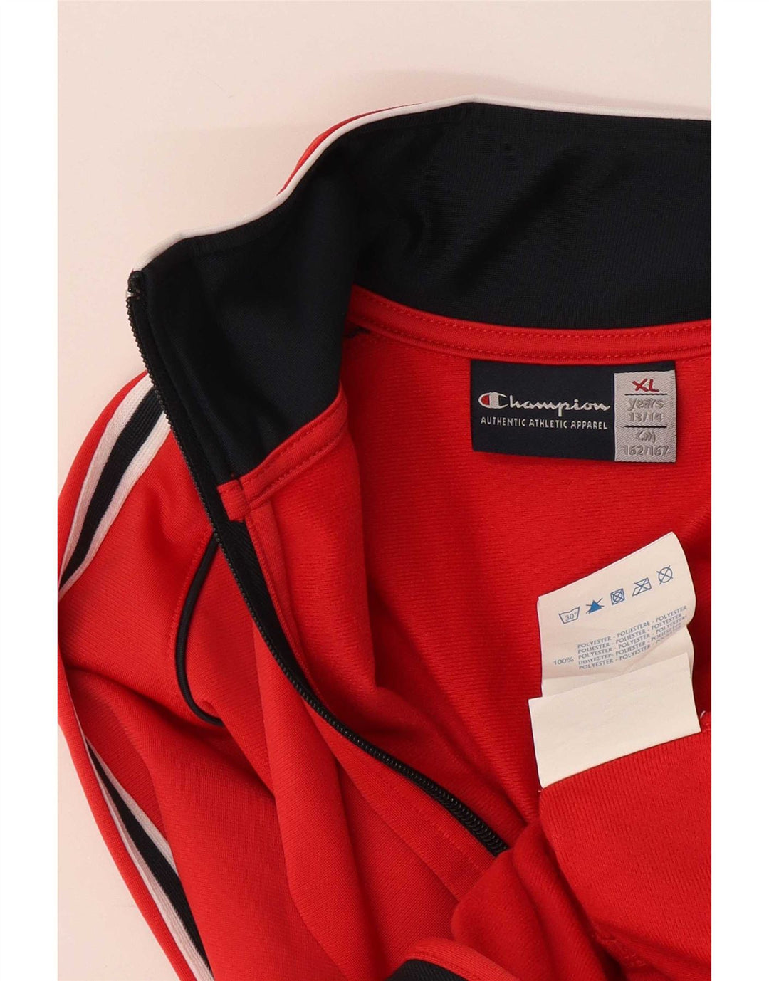 Giacca da tuta da ragazzo Champion 13-14 anni XL Rosso Poliestere