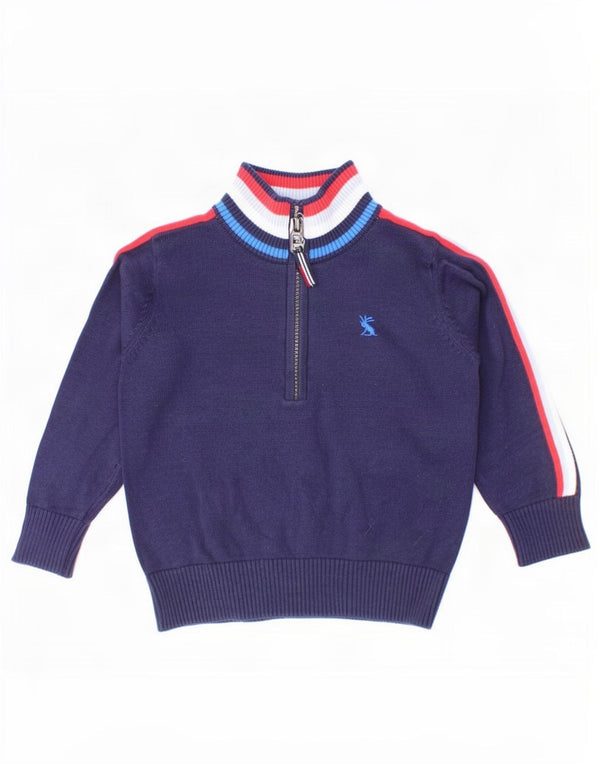 Maglione Joules per neonato con zip e collo, 18-24 mesi, colore blu navy