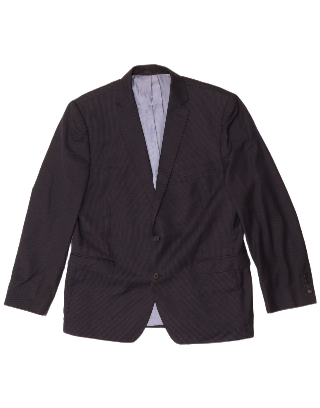 Giacca blazer da uomo a 2 bottoni French Connection UK 44 2XL Lana blu navy