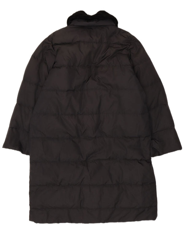 Cappotto imbottito oversize da weekend da donna Max Mara UK 12 medio nero in poliammide
