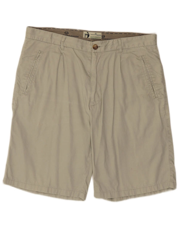 Pantaloncini chino da uomo Sergio Tacchini IT 52 XL W34 Cotone grigio