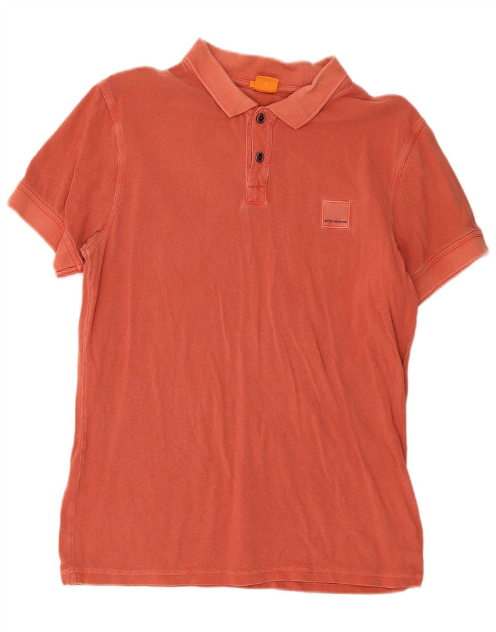 Polo Hugo Boss da uomo slim fit grande arancione