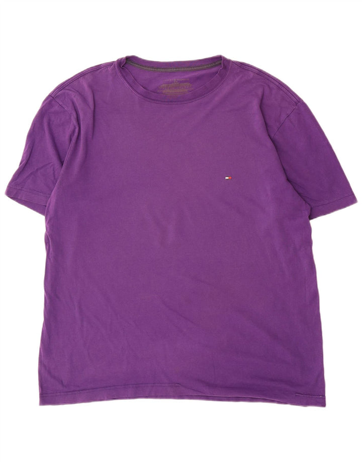 Maglietta da uomo Tommy Hilfiger Top grande viola
