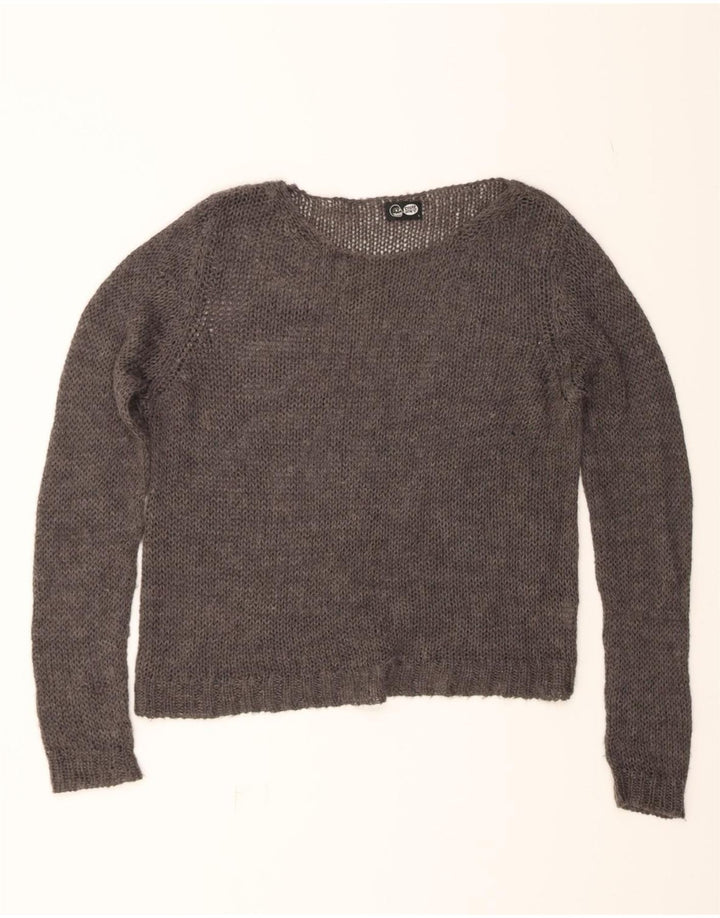 CHEAP MONDAY Womens Boat Neck Jumper Sweater UK 16 Large Grey Vintage Cheap Monday and Second-Hand Cheap Monday from Messina Hembry 