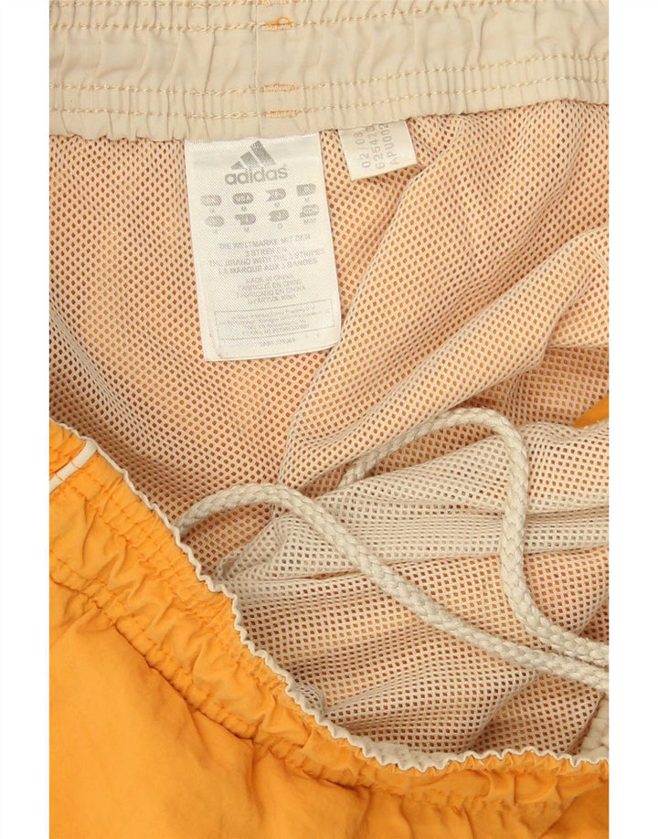Pantaloncini da bagno Adidas da uomo di colore arancione medio in poliammide