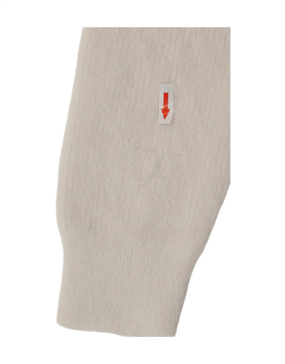 Maglione Zara da donna con scollo a V UK 10 piccolo poliestere bianco