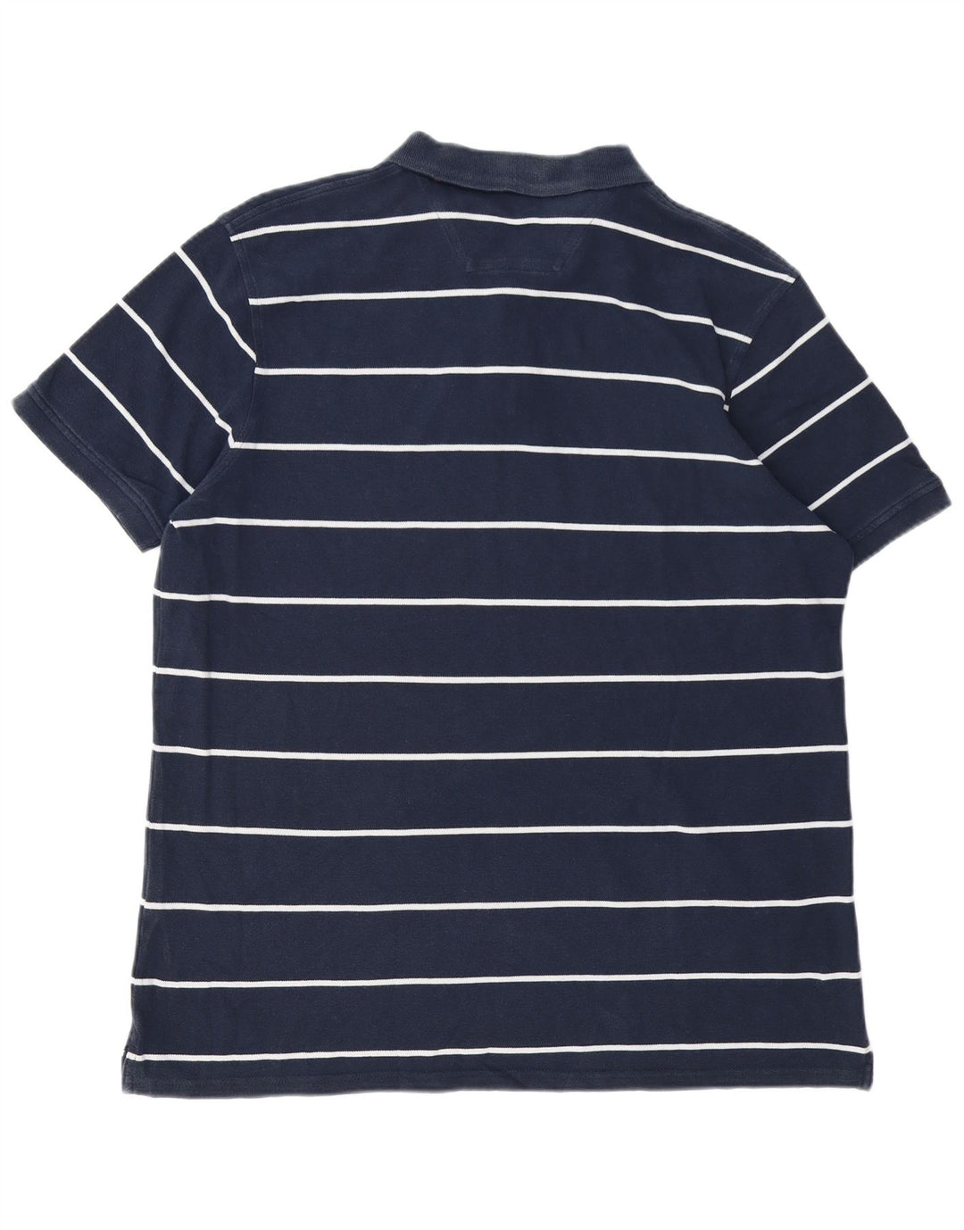 Polo da uomo Musto 2XL in cotone a righe blu navy