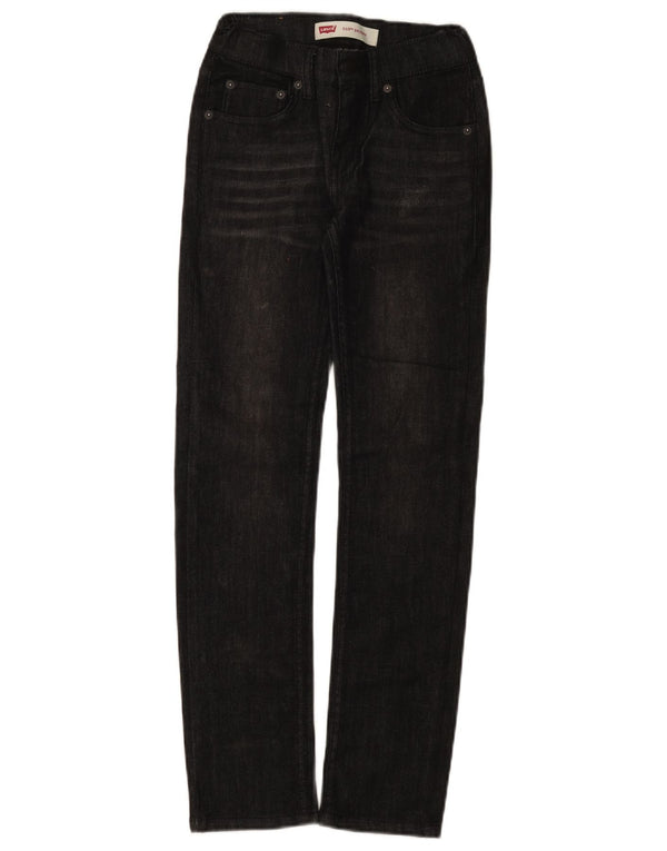 Levi's Ragazzi 510 Jeans Skinny 9-10 Anni W24 L28 Cotone Nero