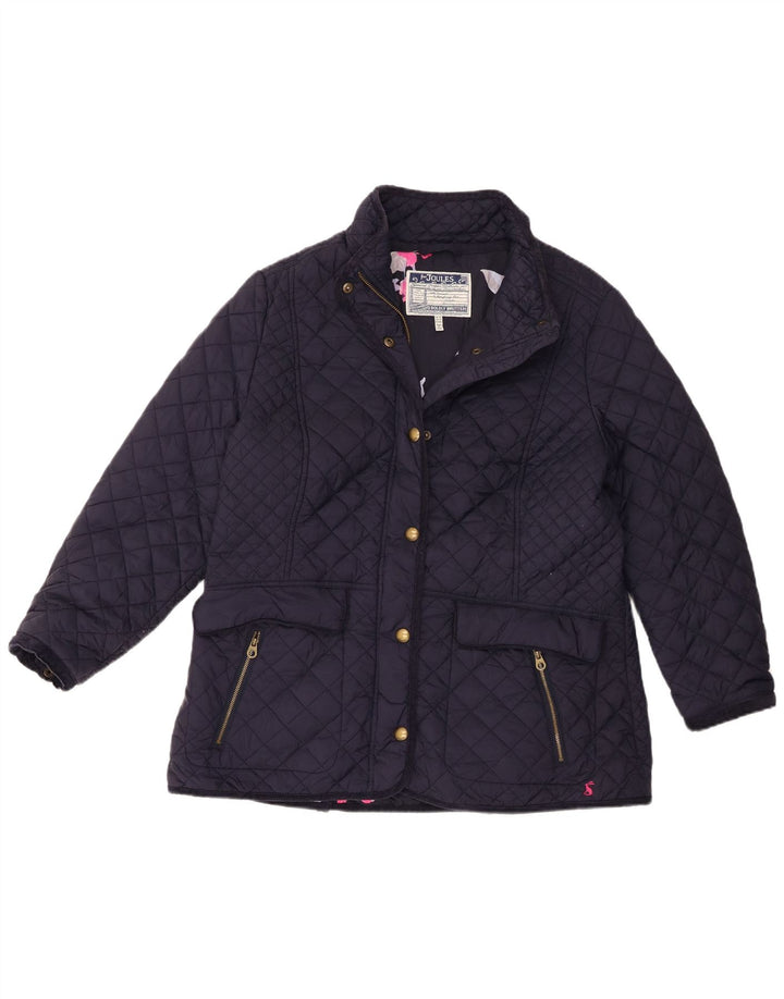 Giacca trapuntata da donna Joules UK 18 XL blu navy in poliammide
