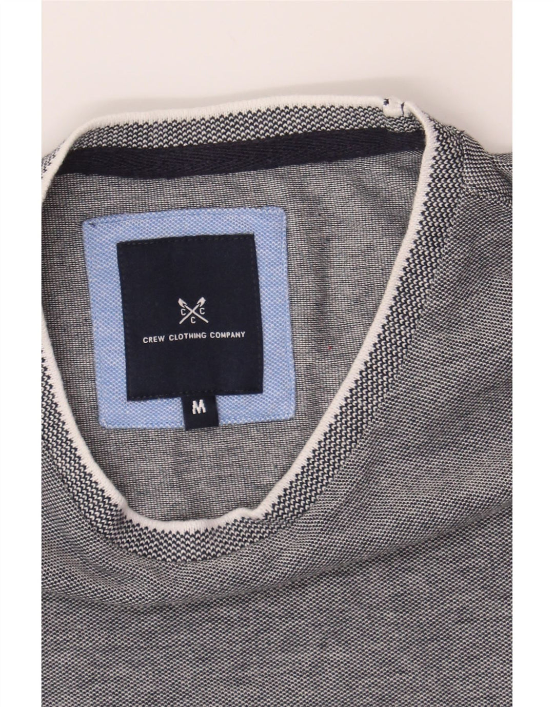 CREW CLOTHING Mens T-Shirt Top Medium Grey Cotton Vintage Crew Clothing and Second-Hand Crew Clothing from Messina Hembry 