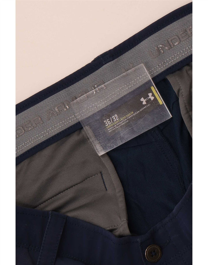 Pantaloni chino dritti da uomo Under Armour W36 L32 Blu