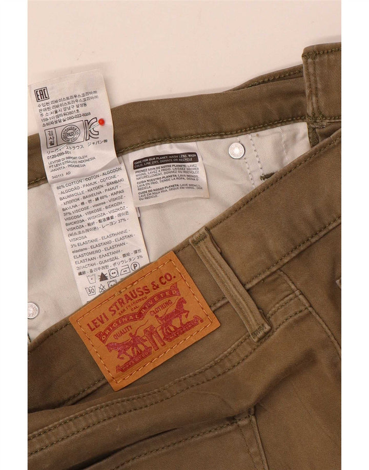 Levi's Uomo 312 Shaping Slim Jeans W31 L30 Cotone Beige