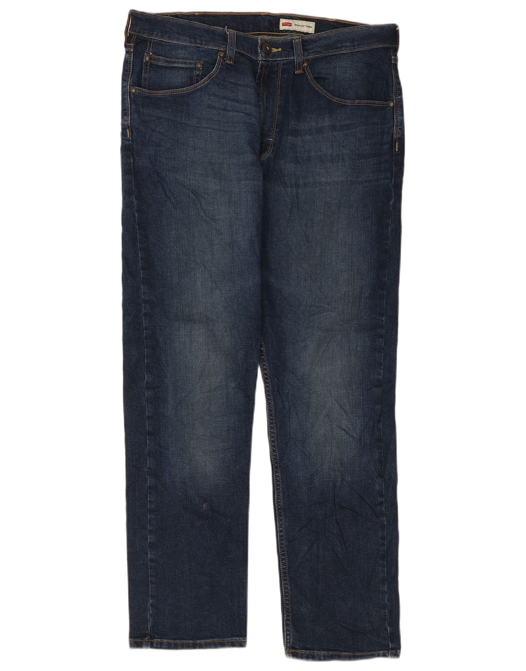 Jeans affusolati regolari da uomo Wrangler W34 L30 cotone blu navy