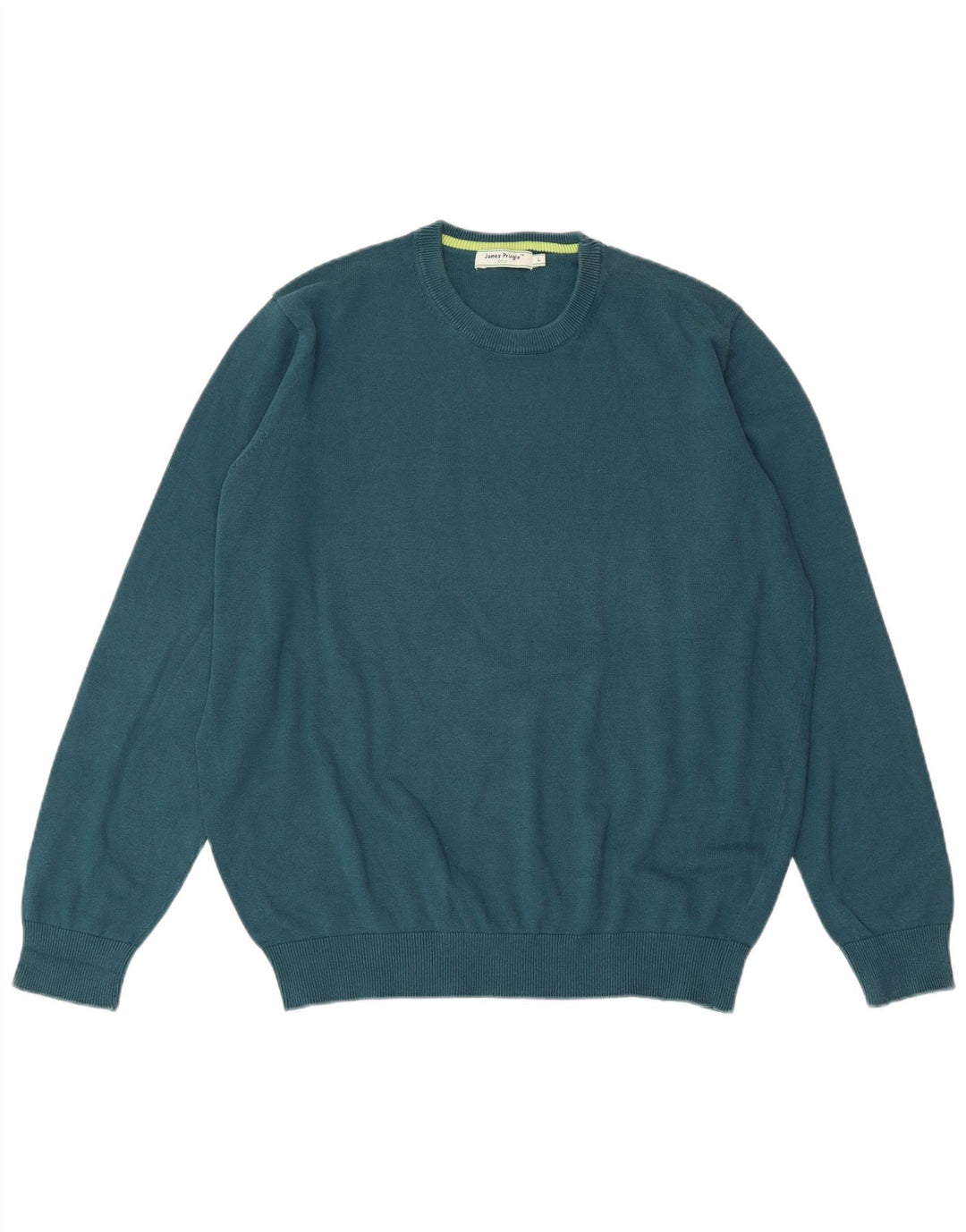 Maglione maglione girocollo da uomo James Pringle grande cotone blu
