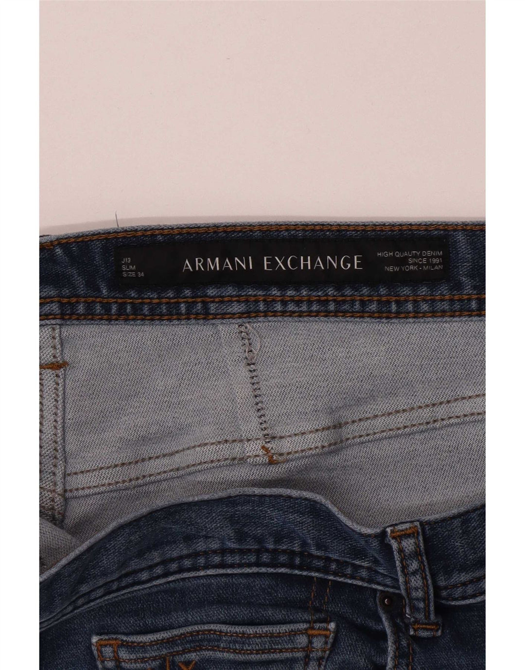 Jeans slim da uomo Armani Exchange W34 L32 Blu