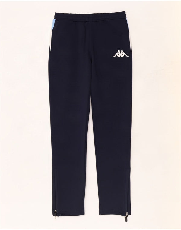 Pantaloni della tuta da bambino Kappa 13-14 anni in poliestere color block blu navy