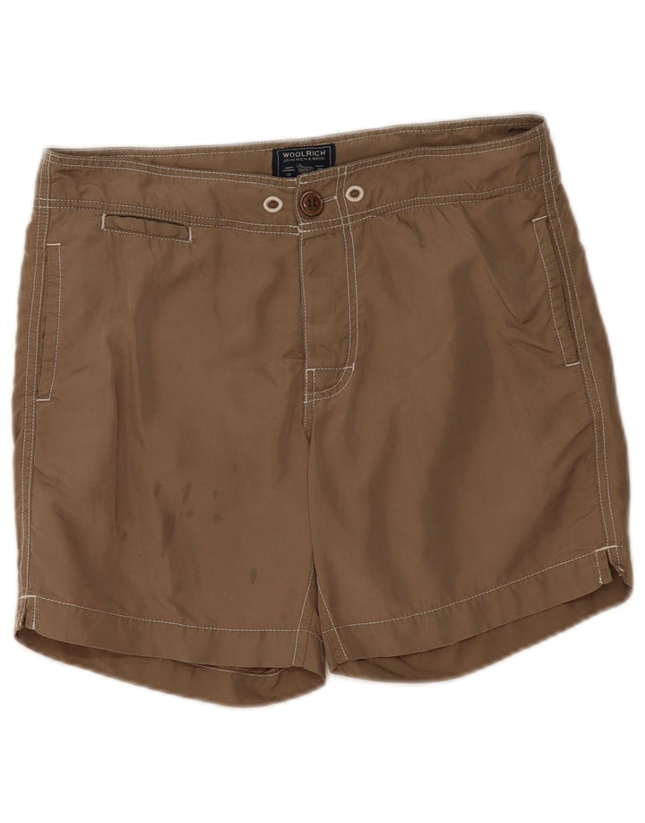 Pantaloncini da bagno da uomo Woolrich Poliestere marrone medio