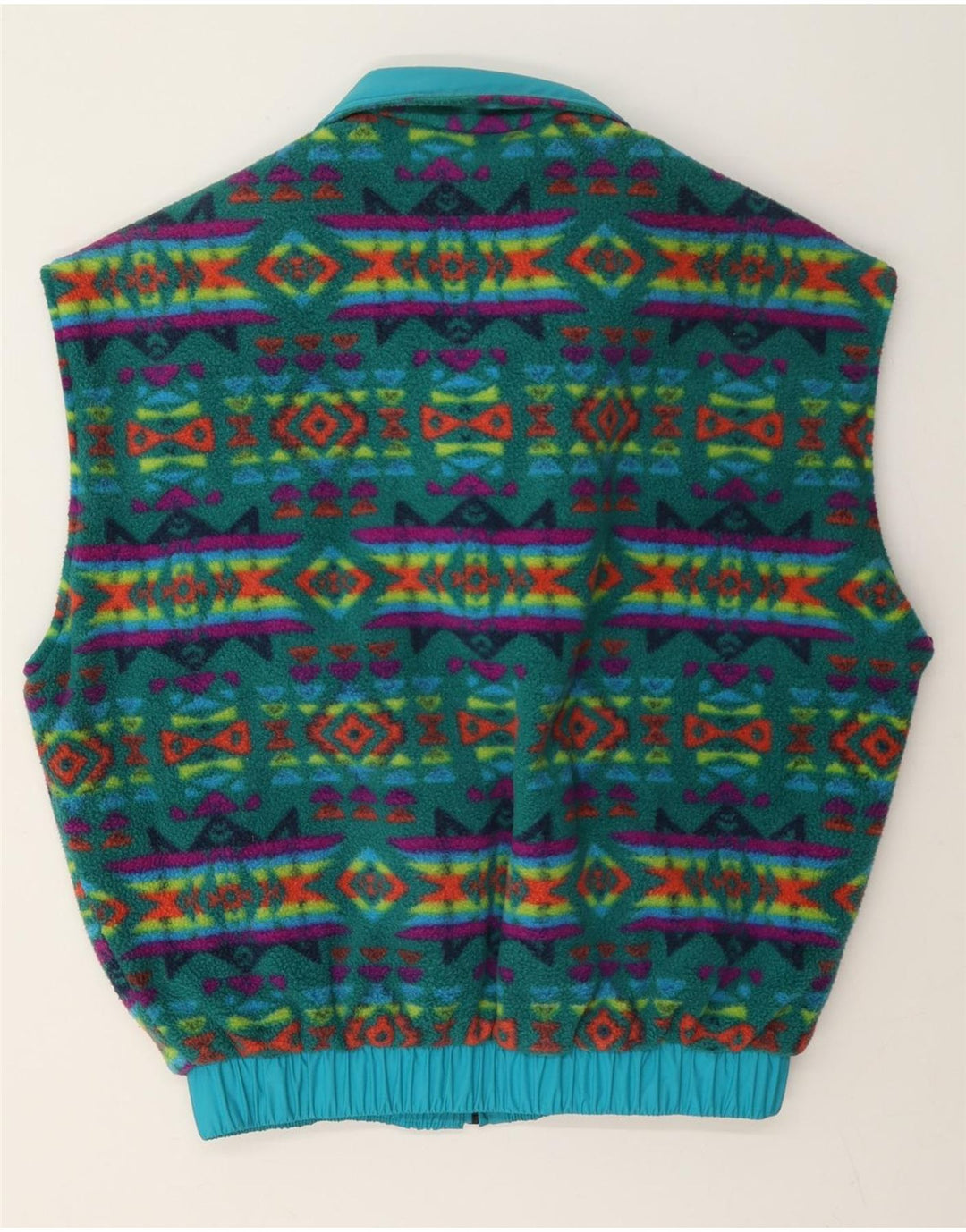 Gilet reversibile da uomo vestibilità ampia Aesse UK 38 Poliammide geometrica blu medio