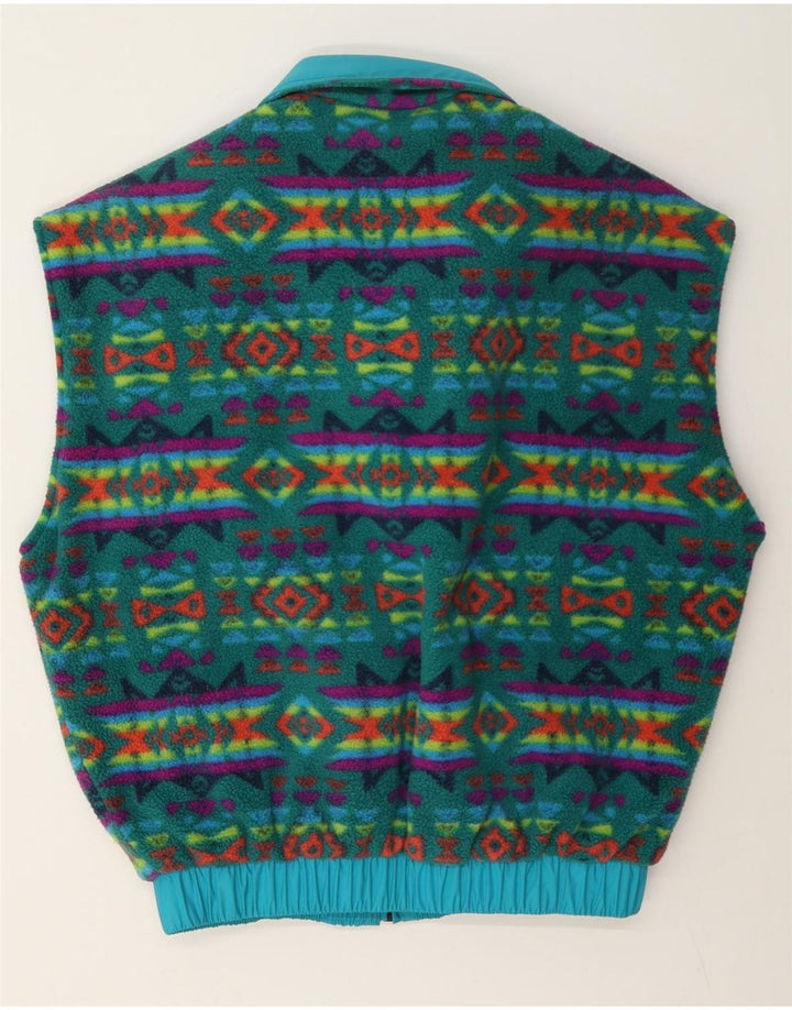 Gilet reversibile da uomo vestibilità ampia Aesse UK 38 Poliammide geometrica blu medio