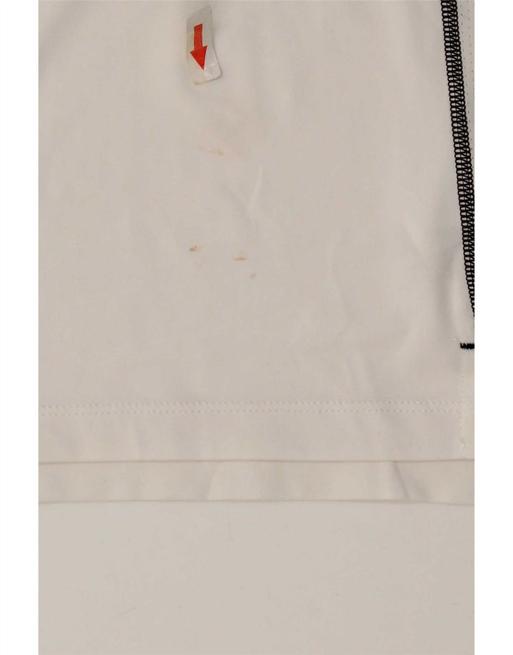 T-shirt grafica Nike Dri Fit da uomo, grande, in poliestere bianco