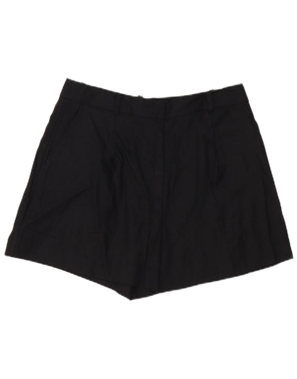 Pantaloncini chino da donna Zara grandi W32 lino nero