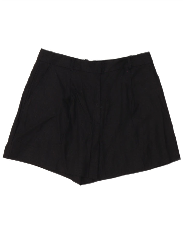 Pantaloncini chino da donna Zara grandi W32 lino nero