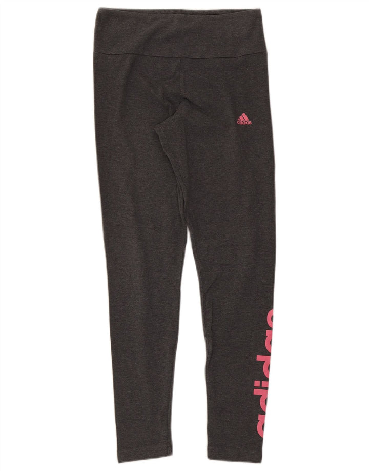 Leggings grafici da donna ADIDAS UK 12/14 Grigio medio