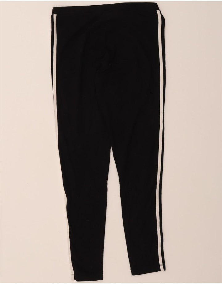 ADIDAS Womens Leggings UK 14 Medium Black Cotton Vintage Adidas and Second-Hand Adidas from Messina Hembry 
