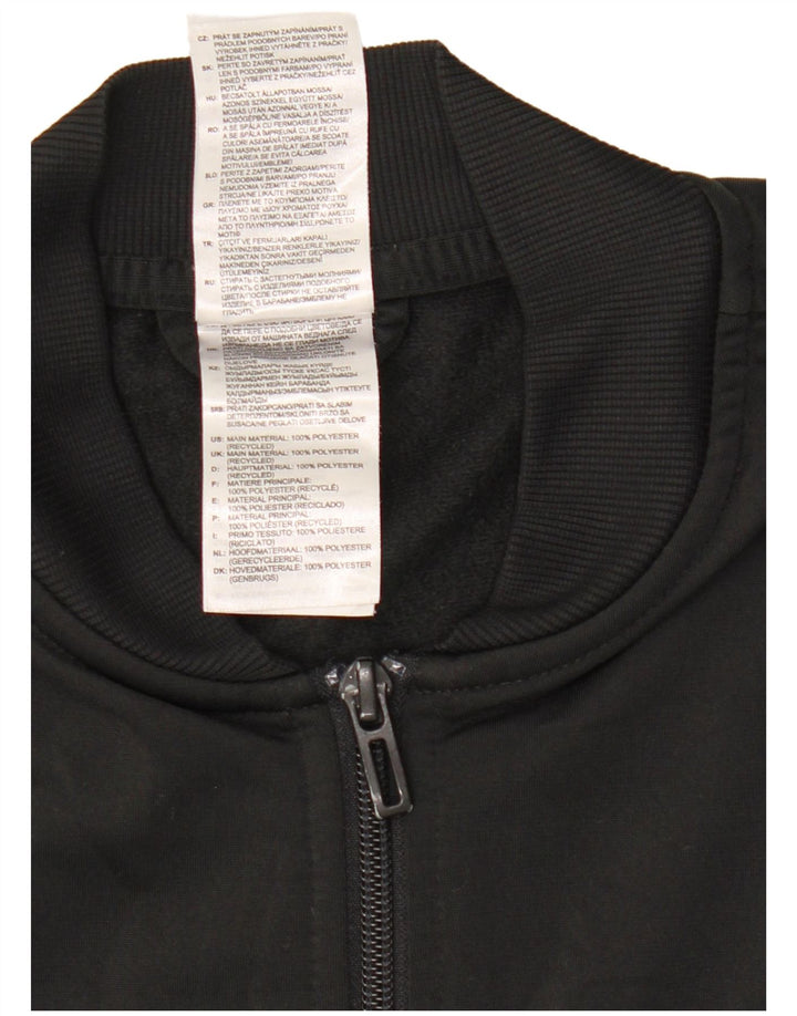 Giacca da tuta da donna Adidas UK 12/14 Medium Nero Poliestere