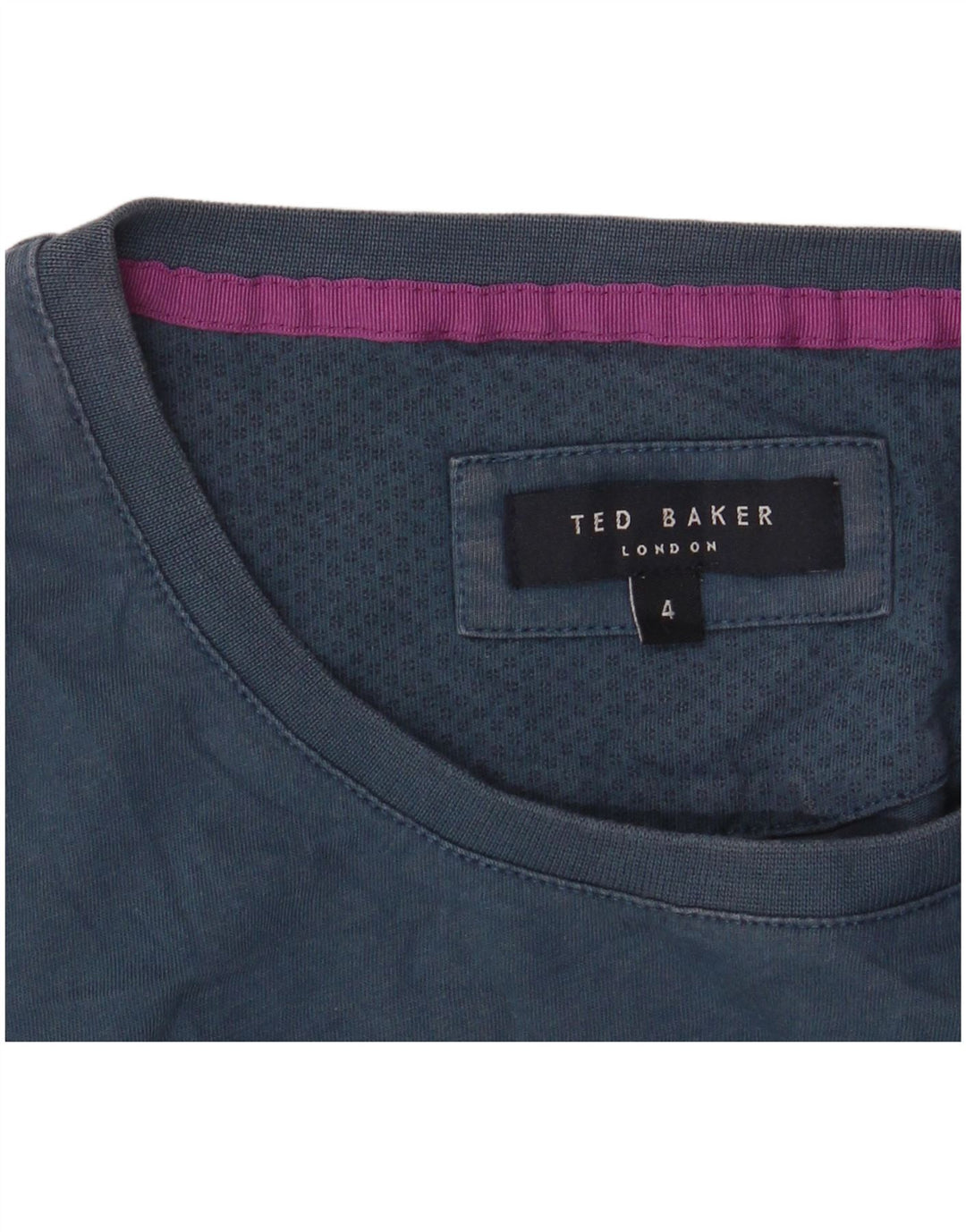 T-shirt grafica da uomo Ted Baker taglia 4 grande blu navy