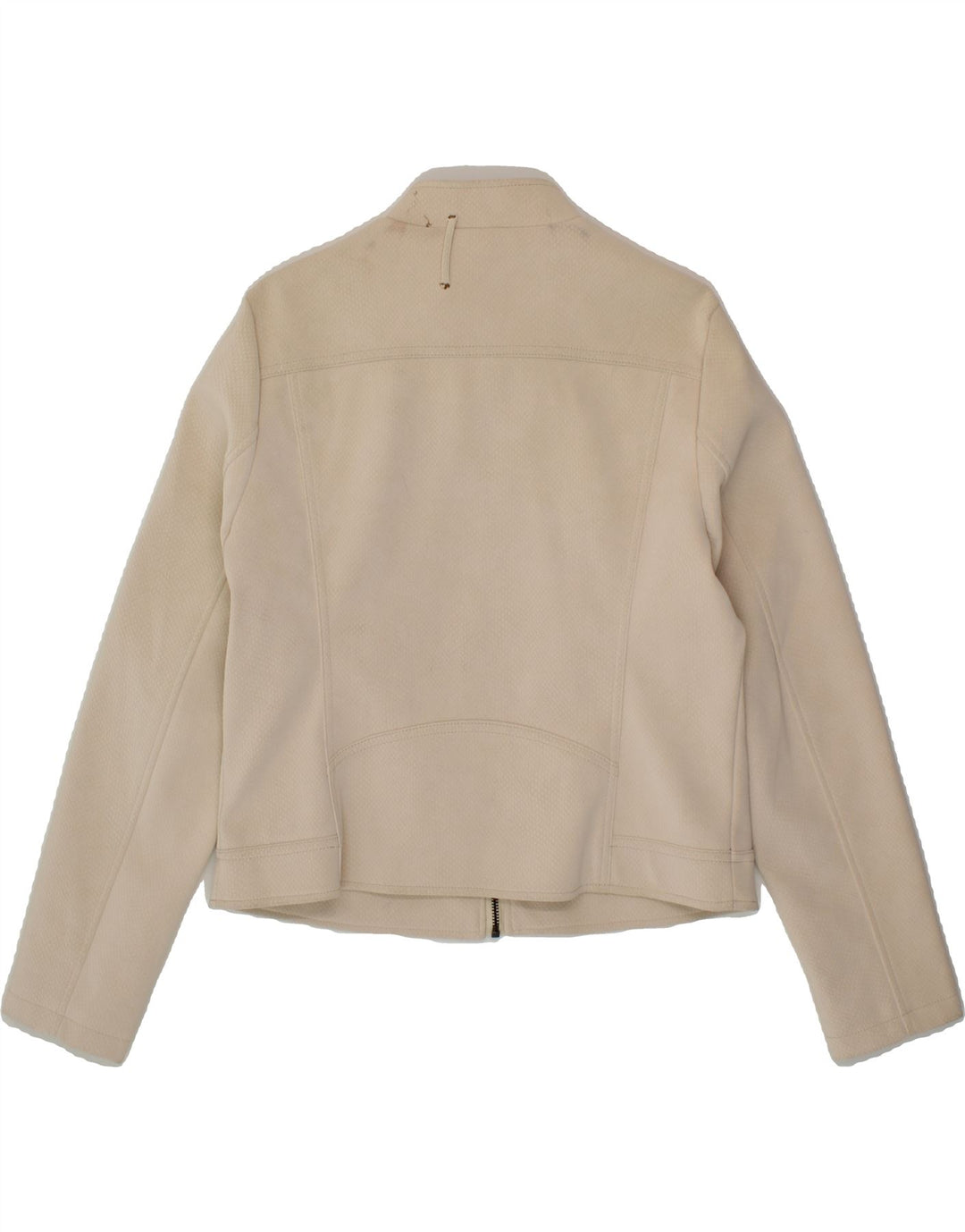 DESIGUAL Womens Bomber Jacket UK 18 XL Beige Polyester Vintage Desigual and Second-Hand Desigual from Messina Hembry 