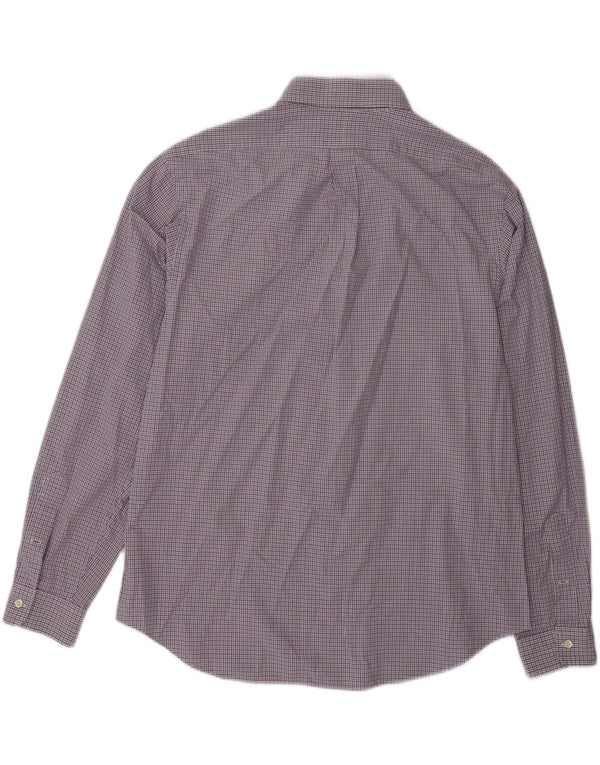 Polo Ralph Lauren Camicia slim fit da uomo taglia 17 1/2 44 XL Cotone a quadri viola