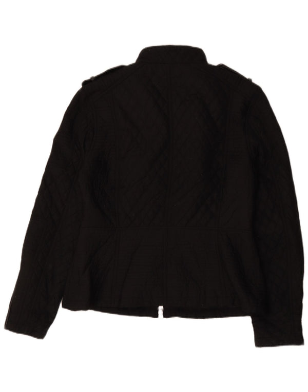 Giacca trapuntata militare da donna Barbour UK 16 grande nera