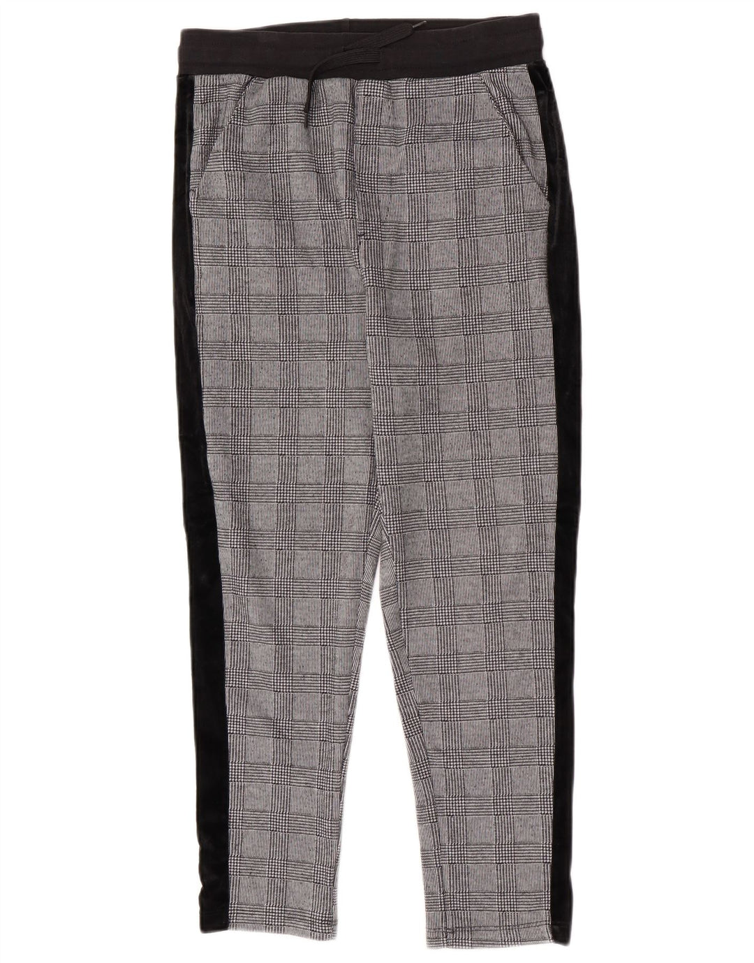 Pantaloni corti slim da uomo Zara medi W31 L25 poliestere pied de poule grigio