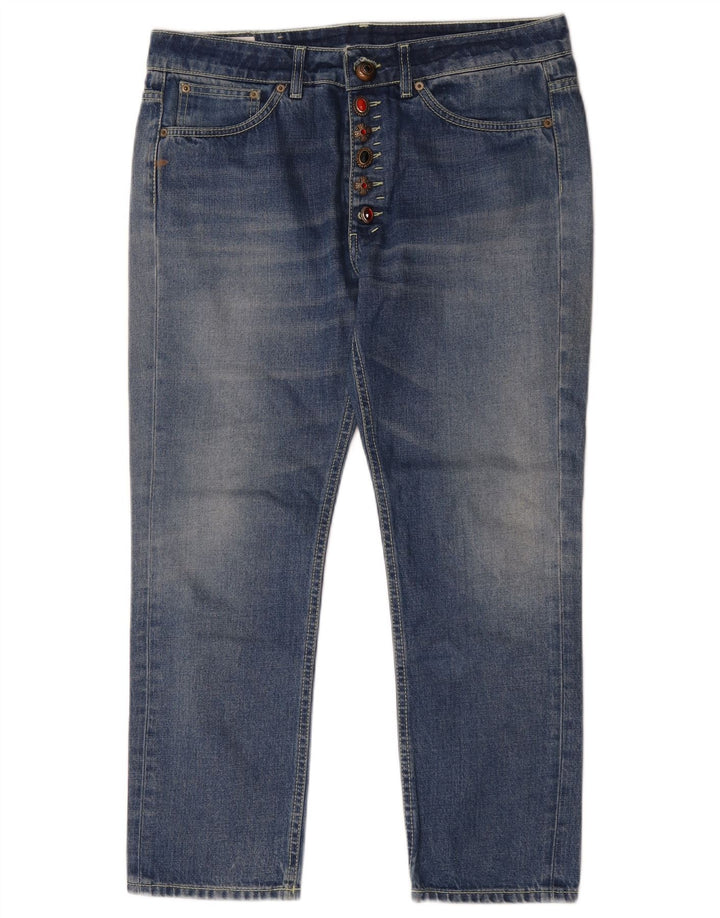 Jeans Capri Dondup da donna W28 L26 cotone blu