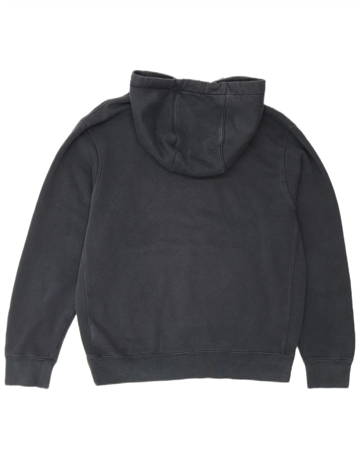Felpa con cappuccio da uomo Nike, cotone medio blu navy