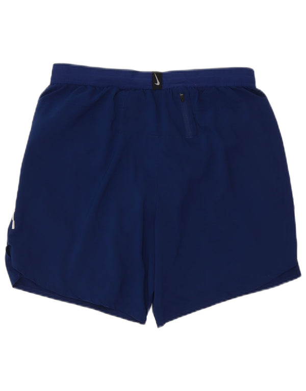 Pantaloncini sportivi Nike Dri Fit da donna UK 16 Large Blu Navy Poliestere