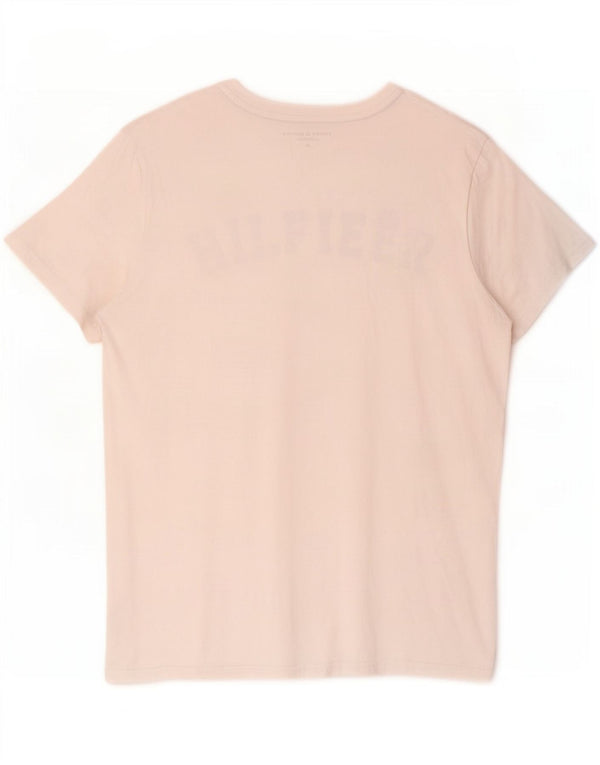 T-shirt grafica da uomo Tommy Hilfiger Top in cotone bianco medio