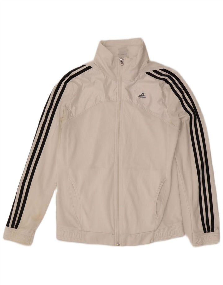 Giacca da tuta da donna Adidas Clima 365 UK 8/10 Small Poliestere bianco