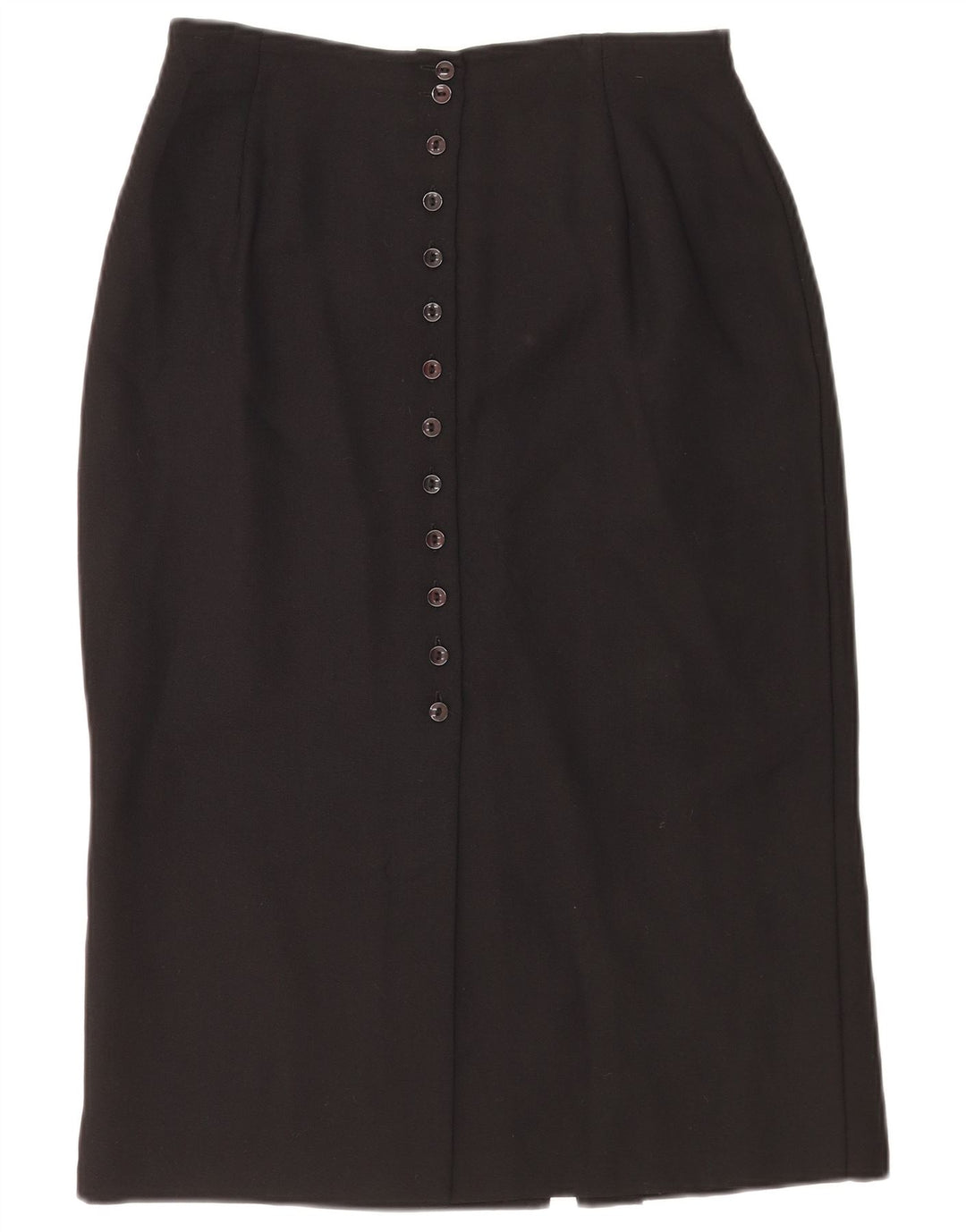 Gonna a tubino da donna Marks & Spencer UK 14 media W28 poliestere nero