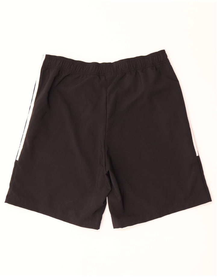 Pantaloncini sportivi da uomo Adidas grandi in poliestere nero