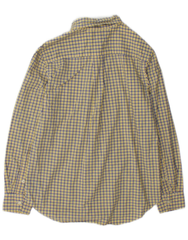 Camicia Ralph Lauren per ragazzi 10-11 anni in cotone a quadri giallo medio