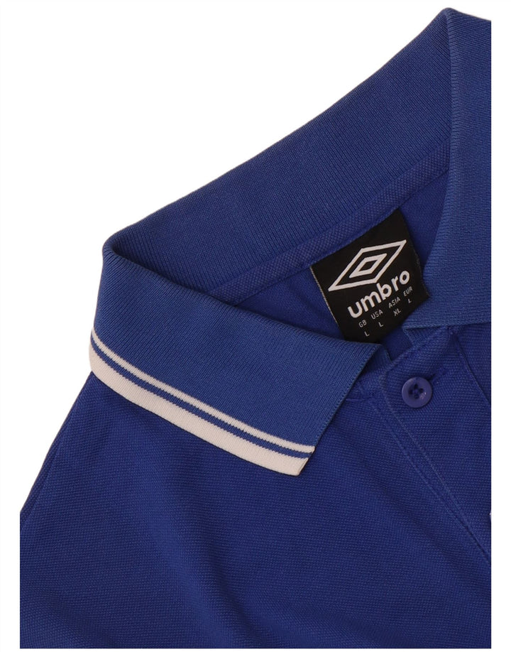 Polo Umbro da uomo grande blu