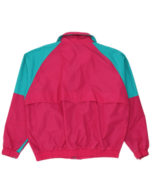 Giacca antipioggia da uomo Bad Lands UK 42 XL Nylon color block rosa