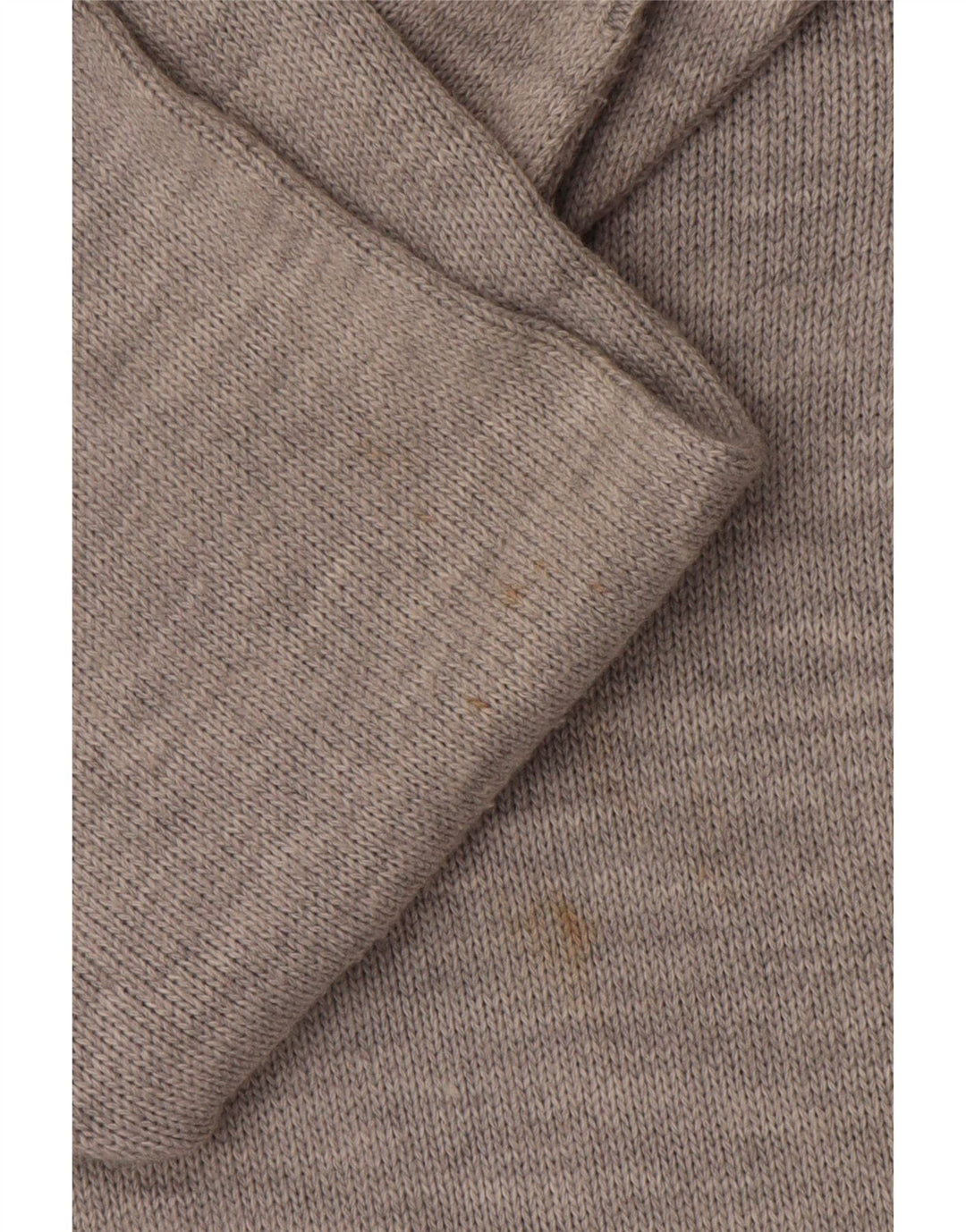 Maglione cardigan da donna vintage UK 18 XL Patchwork grigio
