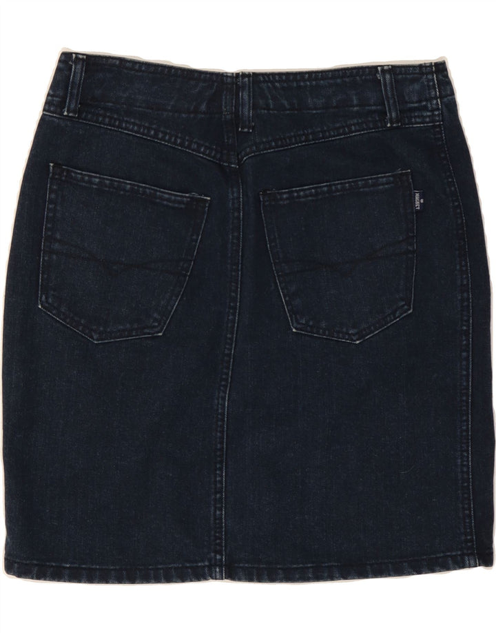 Gonna di jeans da donna VINTAGE IT 40 piccola W27 blu navy