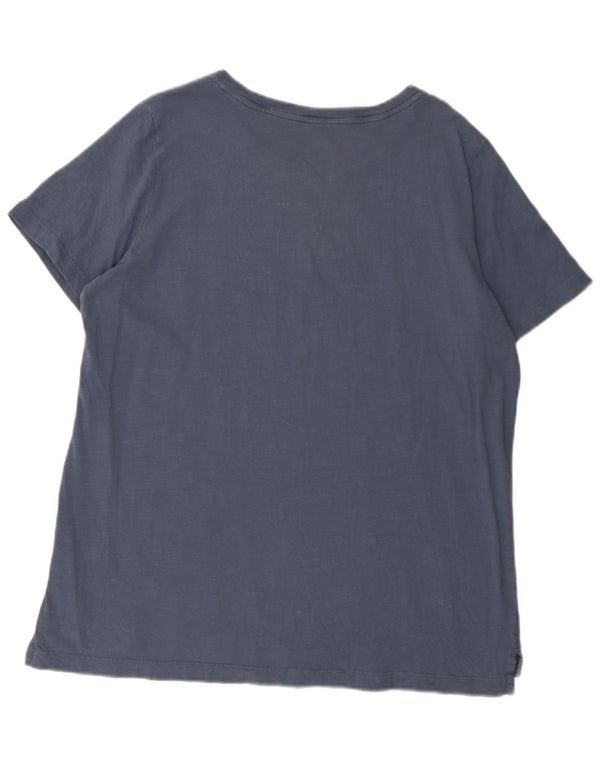 T-shirt grafica da donna L.L.Bean Top UK 18 XL cotone blu navy