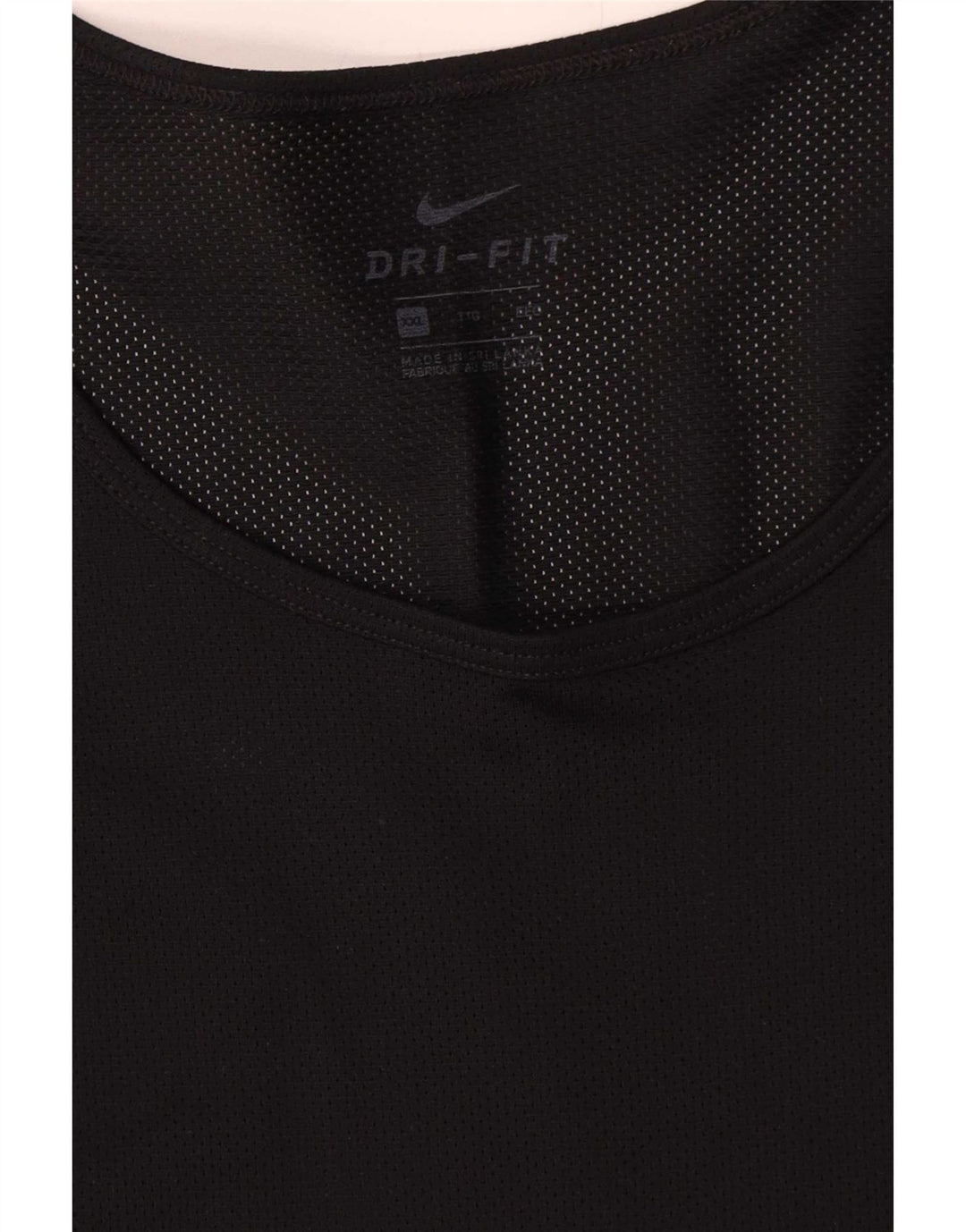 Canotta Nike Dri Fit da uomo 2XL nera in poliestere
