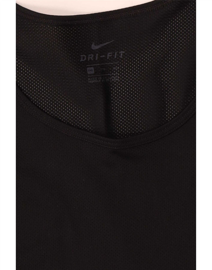 Canotta Nike Dri Fit da uomo 2XL nera in poliestere